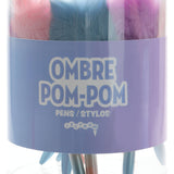 OMBRE POM POM PENS PDQ - 12 PIECES