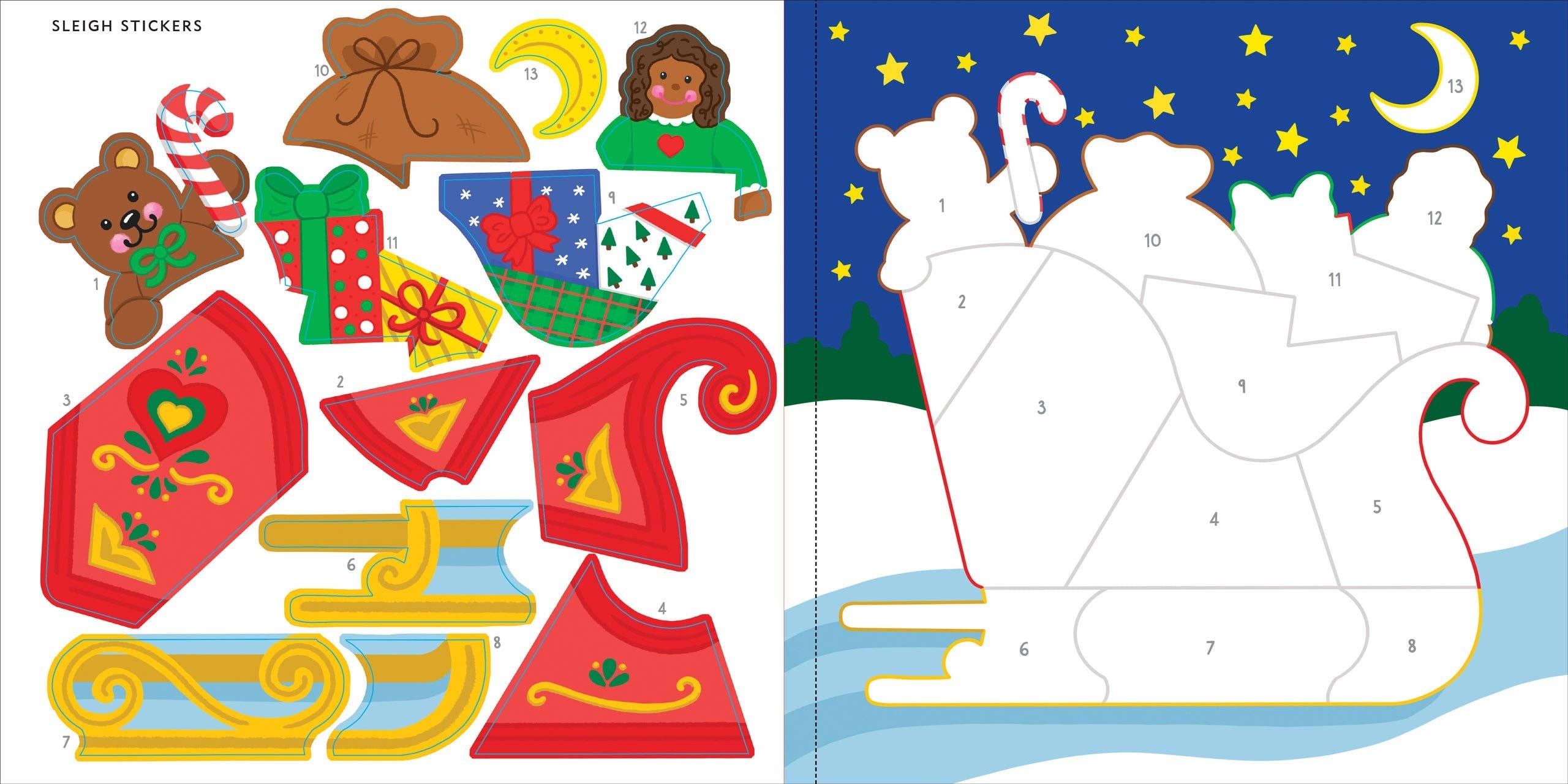 Color by sticker book example