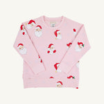 Pink Cassidy crew neck Santa