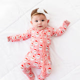 Vintage Santa Onesie- Pink