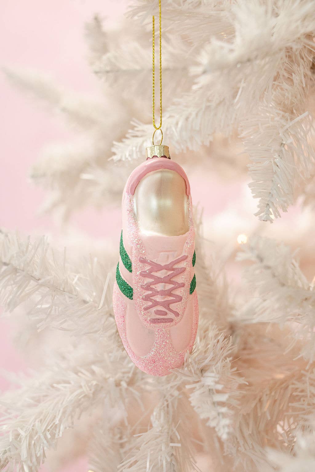 Pink Kicks Christmas - Sneaker Ornament