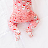 Vintage Santa Onesie- Pink