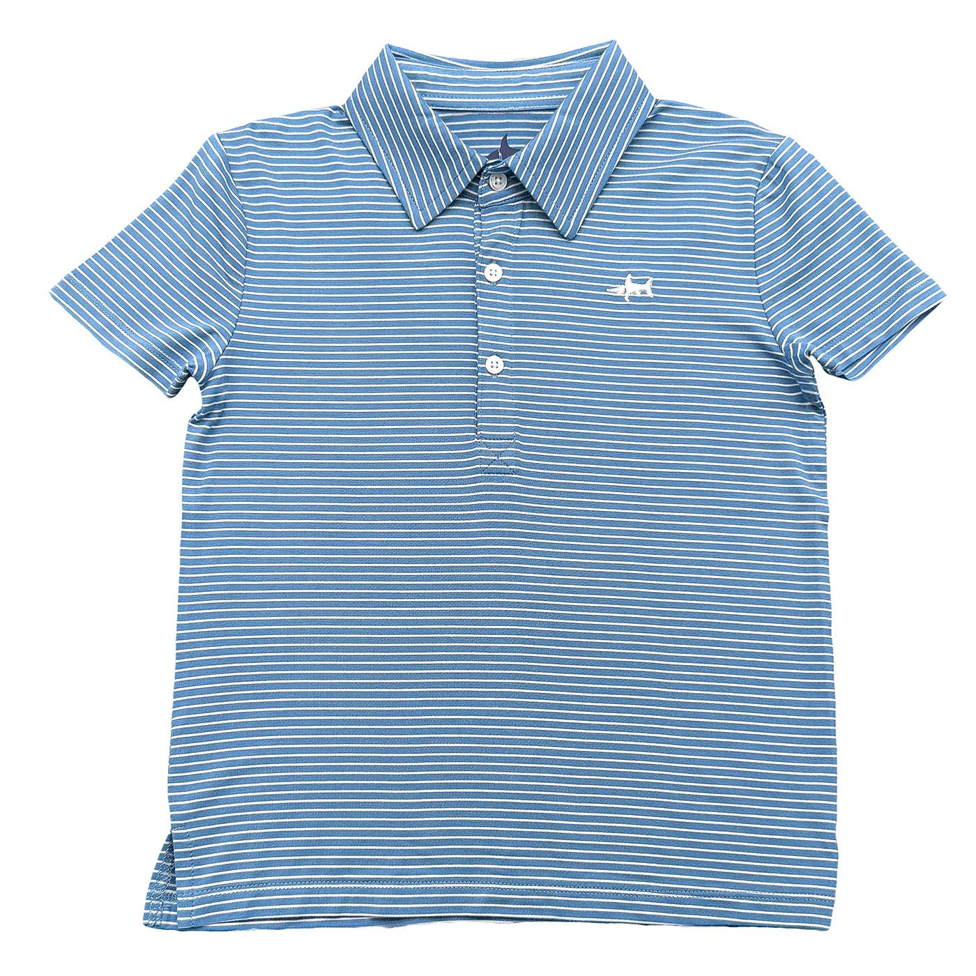 Banks Performance SS Polo - Blue/White Stripe - Après NJ