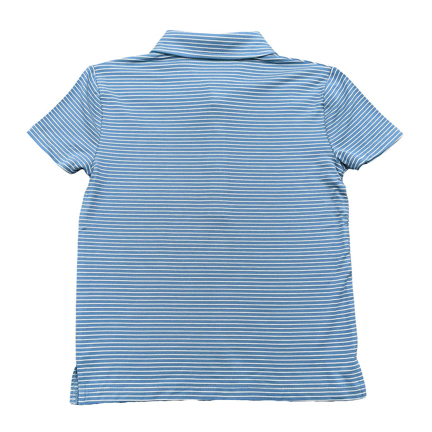 Banks Performance SS Polo - Blue/White Stripe - Après NJ