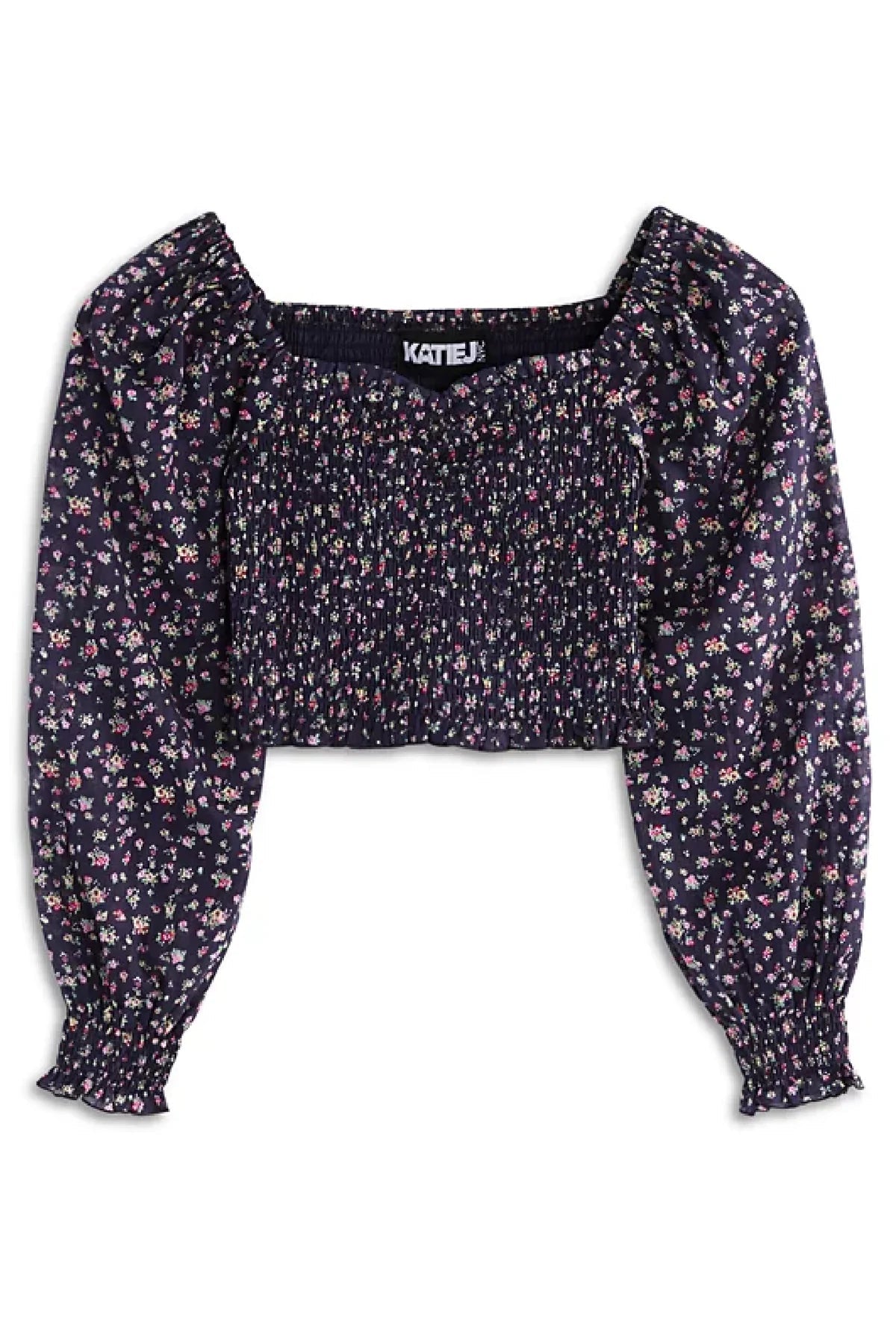 Chloe Top in Midnight Ditsy Floral - Après NJ