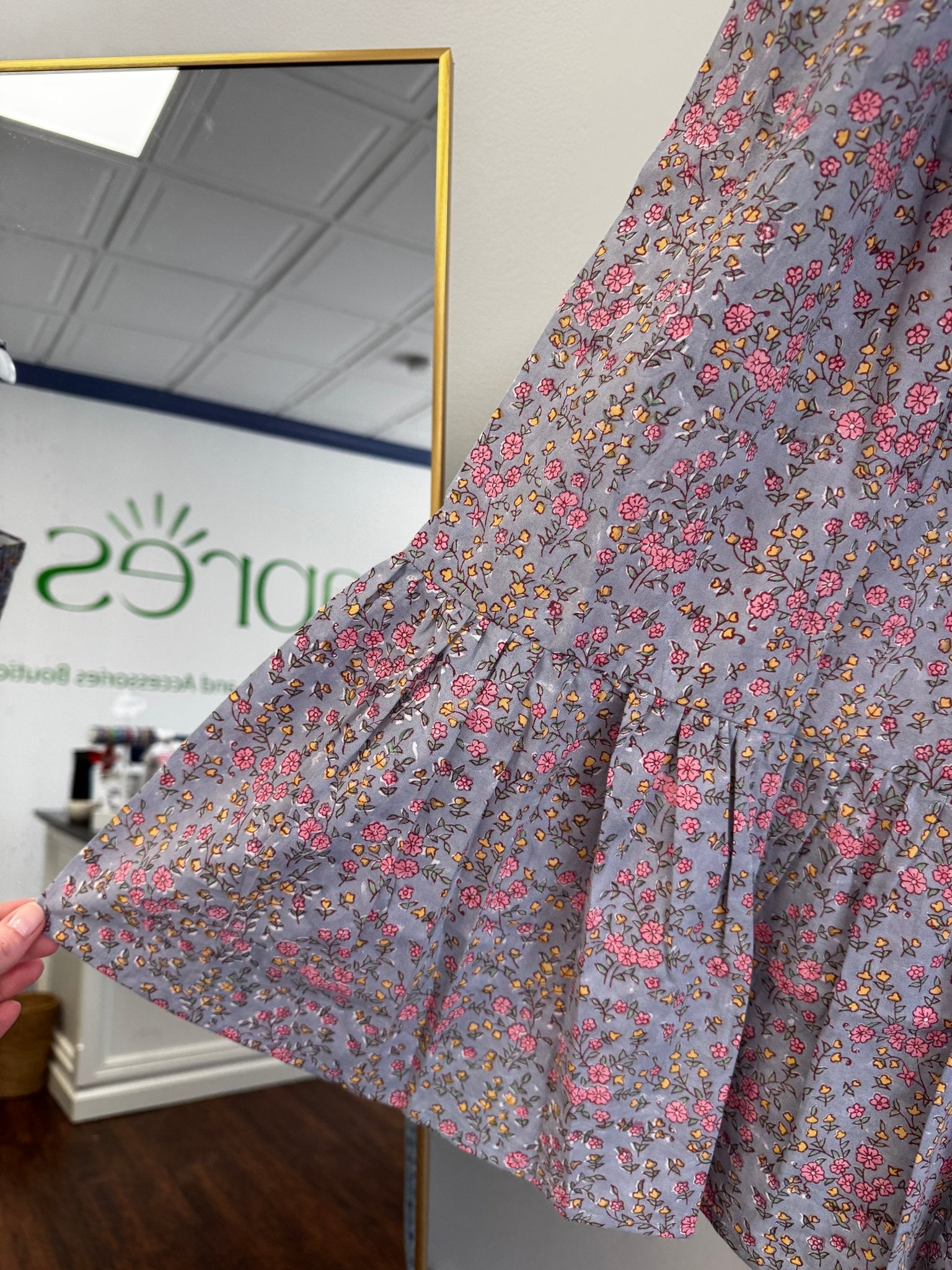 Dark Floral Maxi Skirt and Top Set - Après NJ