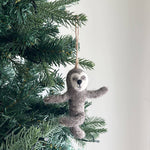 Felt Sloth Ornament: Yoga Sloth - Après NJ