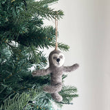 Felt Sloth Ornament: Yoga Sloth - Après NJ
