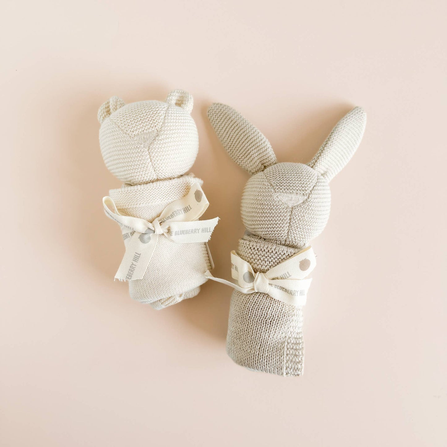 Gift Set Pique Blanket with Bear Lovey, Cream Organic Cotton Baby - Après NJ