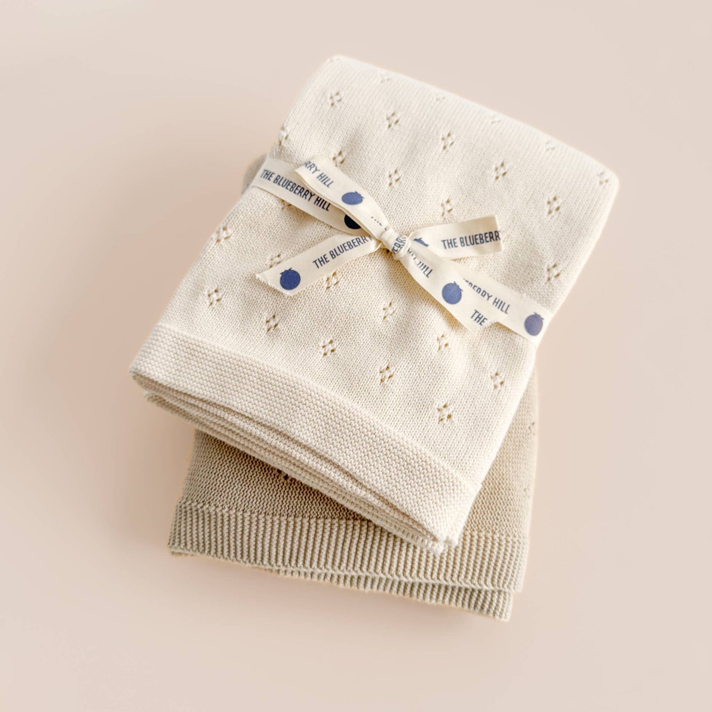 Gift Set Pique Blanket with Bear Lovey, Cream Organic Cotton Baby - Après NJ