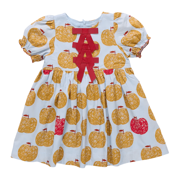 Girls Hermione Dress - Gold Apples - Après NJ
