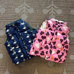 Girls Reversible Ellis Ruffle Vest - Cream stripe - Après NJ