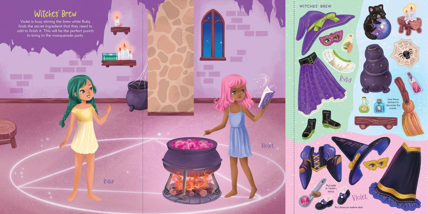 Halloween Sticker Doll Dress - Up Book - Après NJ