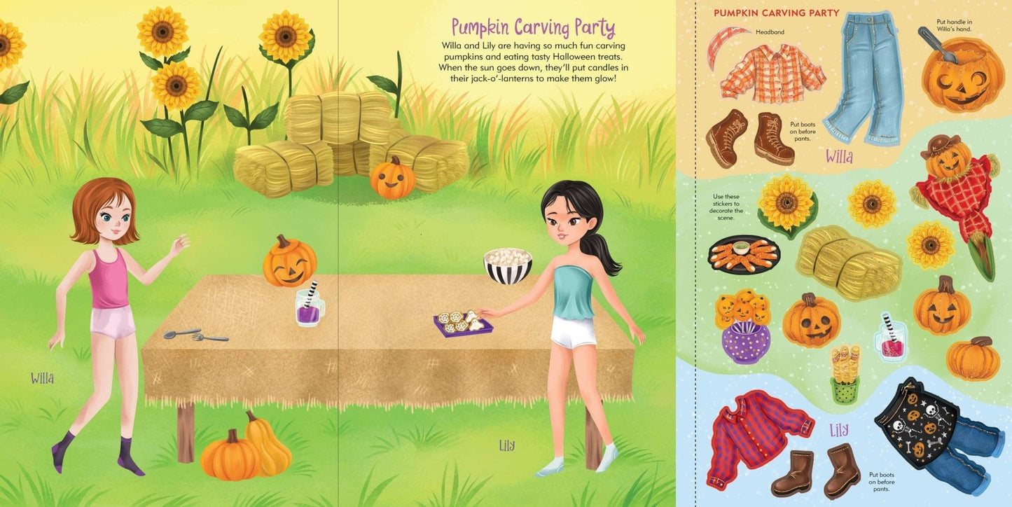 Halloween Sticker Doll Dress - Up Book - Après NJ