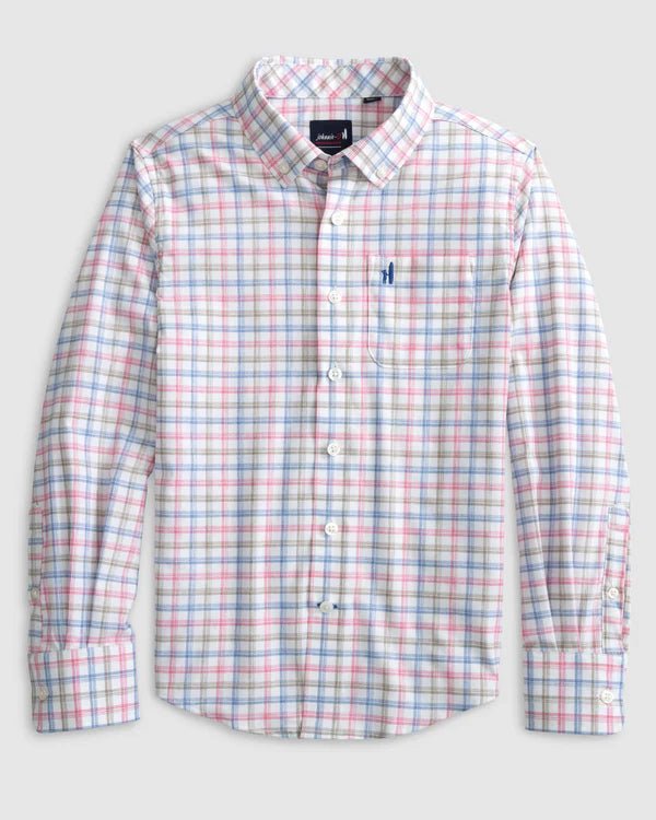 Hauser Performance Button - Up Shirt (Navy) - Après NJ