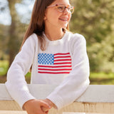 Kids Classic White Flag Sweater - Après NJ