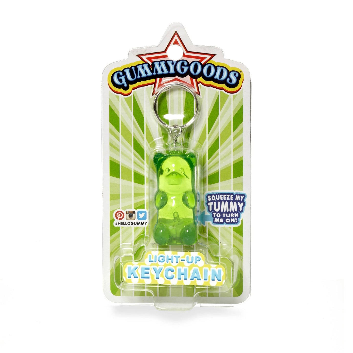 Light up Gummy Bear Key Chain - Green - Après NJ