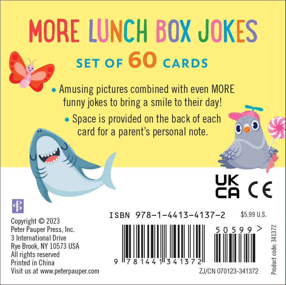 More Lunch Box Jokes Card Deck (Set of 60 cards) - Après NJ
