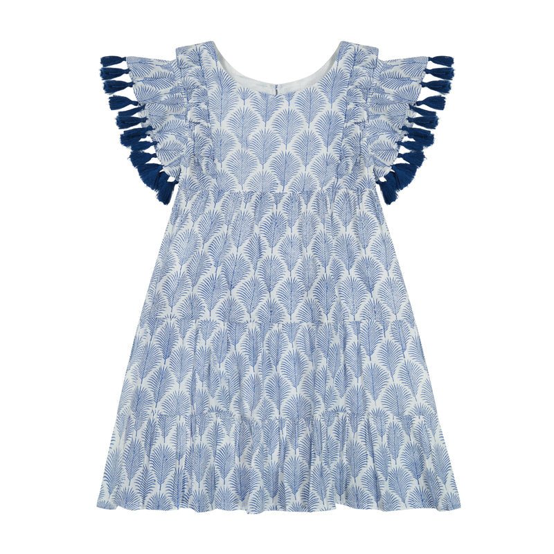 Navy Feather Sophie Tassel Dress - Après NJ