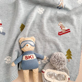 Organic Cotton Ski Baby Blanket - Après NJ