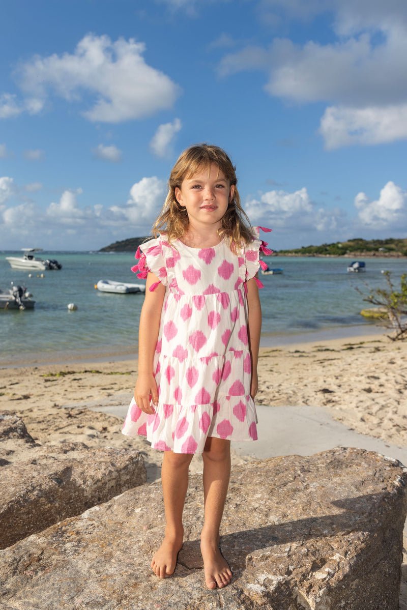 Pink Ikat Sophie Tassel Dress - Après NJ