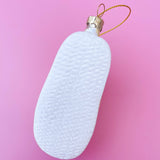 Pink Smiley Face Slipper Christmas Ornament - Après NJ