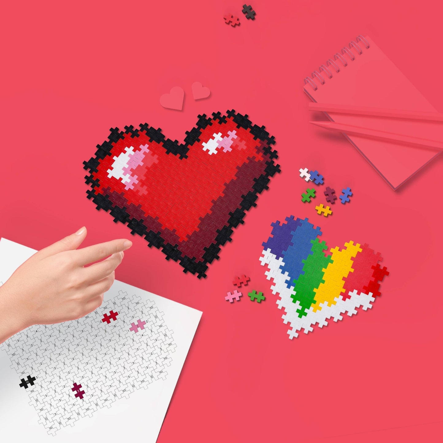 Puzzle by Number - Hearts - 250 pc - Après NJ