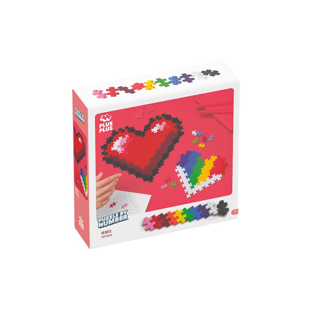 Puzzle by Number - Hearts - 250 pc - Après NJ
