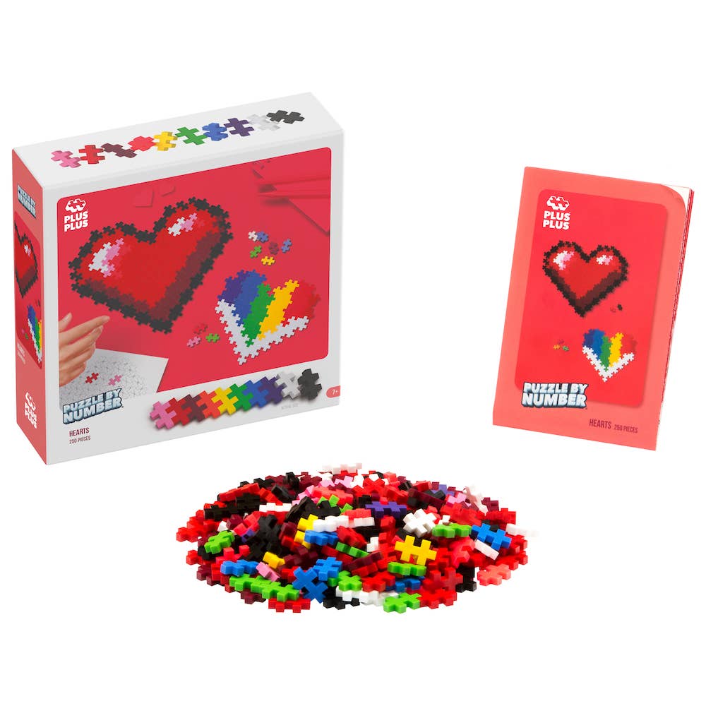 Puzzle by Number - Hearts - 250 pc - Après NJ