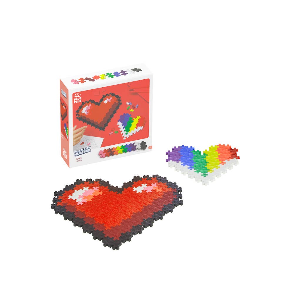 Puzzle by Number - Hearts - 250 pc - Après NJ