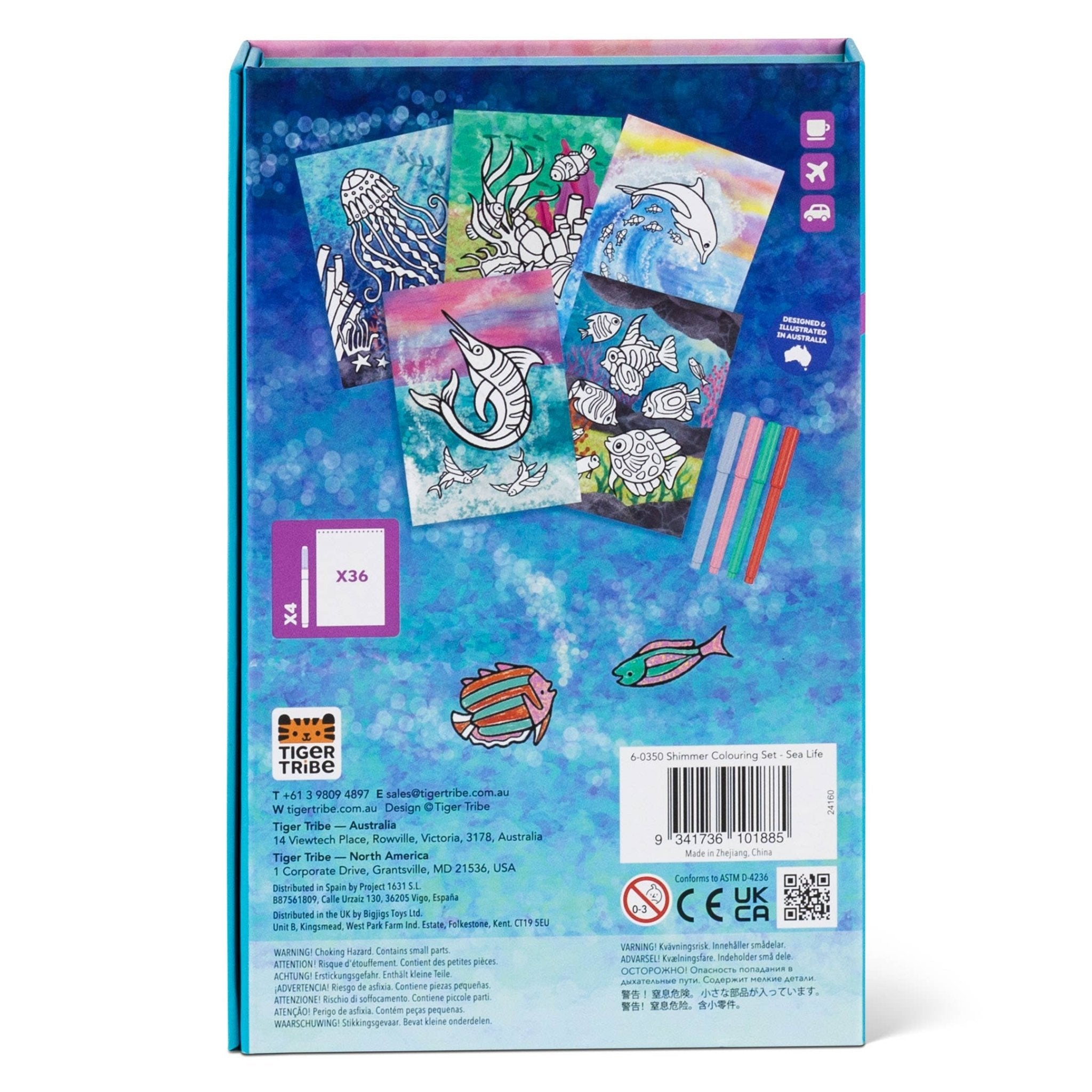 Shimmer Coloring Set - Sea Life - Après NJ