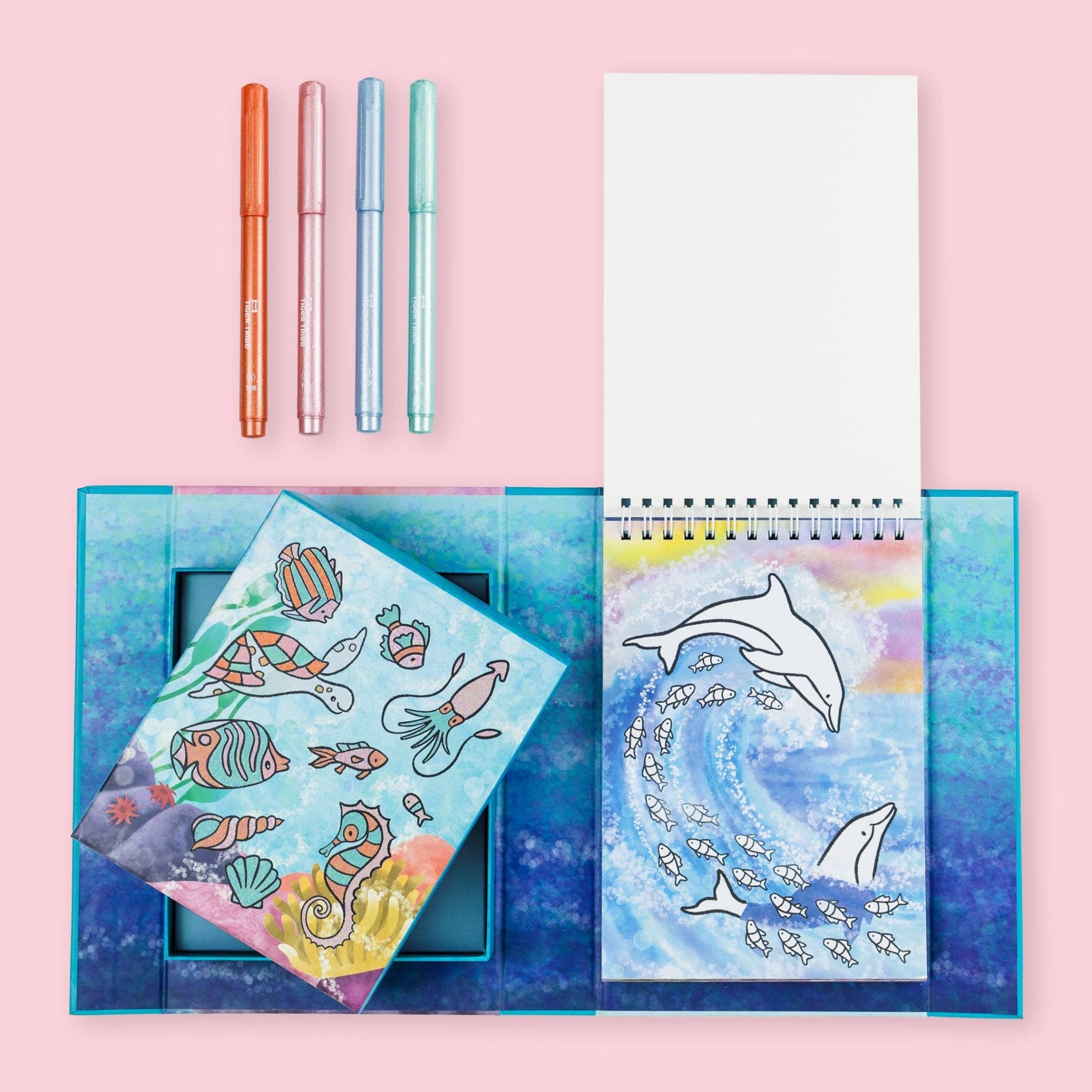 Shimmer Coloring Set - Sea Life - Après NJ
