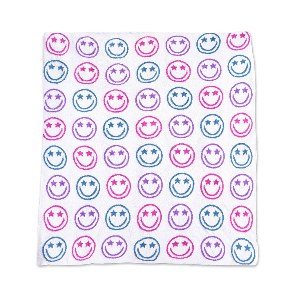 Star Eyes Happy Faces Blanket - Après NJ