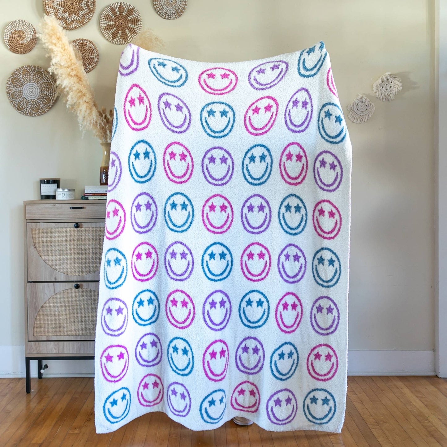Star Eyes Happy Faces Blanket - Après NJ