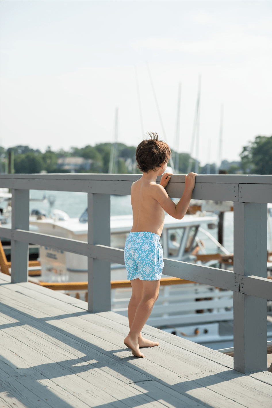 Sunburst Print Kids' Swim Trunks - Après NJ