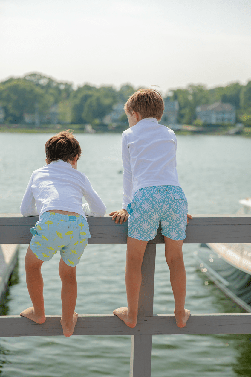 Sunburst Print Kids' Swim Trunks - Après NJ