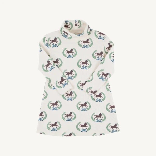 Tatum's Turtleneck Dress - Highland Horses - Après NJ