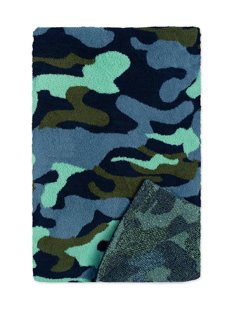 Throw Blanket - Camouflage - Blue & Green - Après NJ