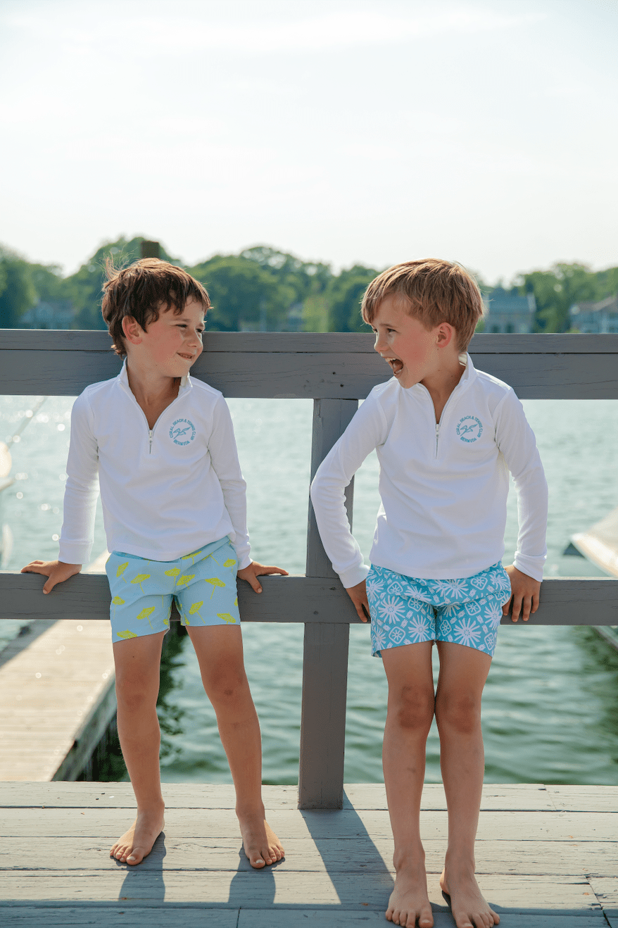 Umbrella Print Kids' Swim Trunks - Après NJ