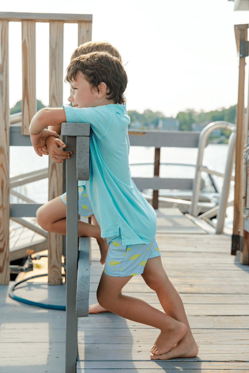 Umbrella Print Kids' Swim Trunks - Après NJ