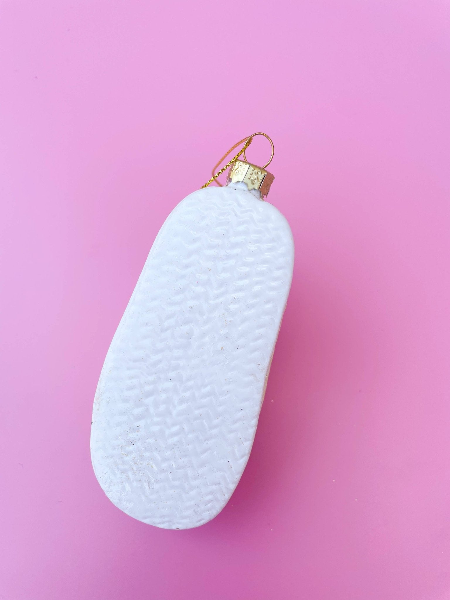 Yellow Smiley Face Slipper Christmas Ornament - Après NJ