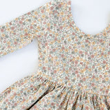 Bella Brown 3/4 Sleeve Twirl Dress
