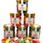 Sanded Gummy Bears Candy Jar