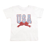 USA Stars & Bow Patch Short Sleeve T-Shirt