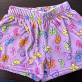 Bright Butterflies Plush Shorts