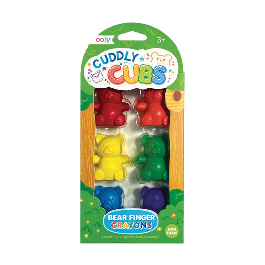 Cuddly Cubs Bear Finger Crayons (Set/6)