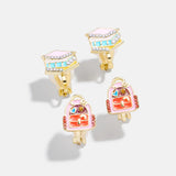 Hit the Books Clip On Earrings