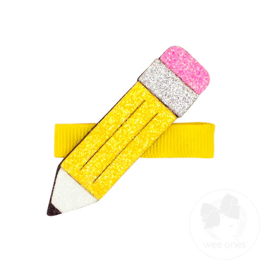 Glitter Pencil Hair Clip