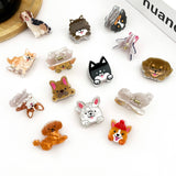 Mini Dog Series Hair Claw Clips