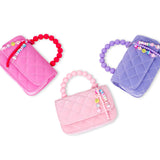Pearl Handle Message Charm Handbag